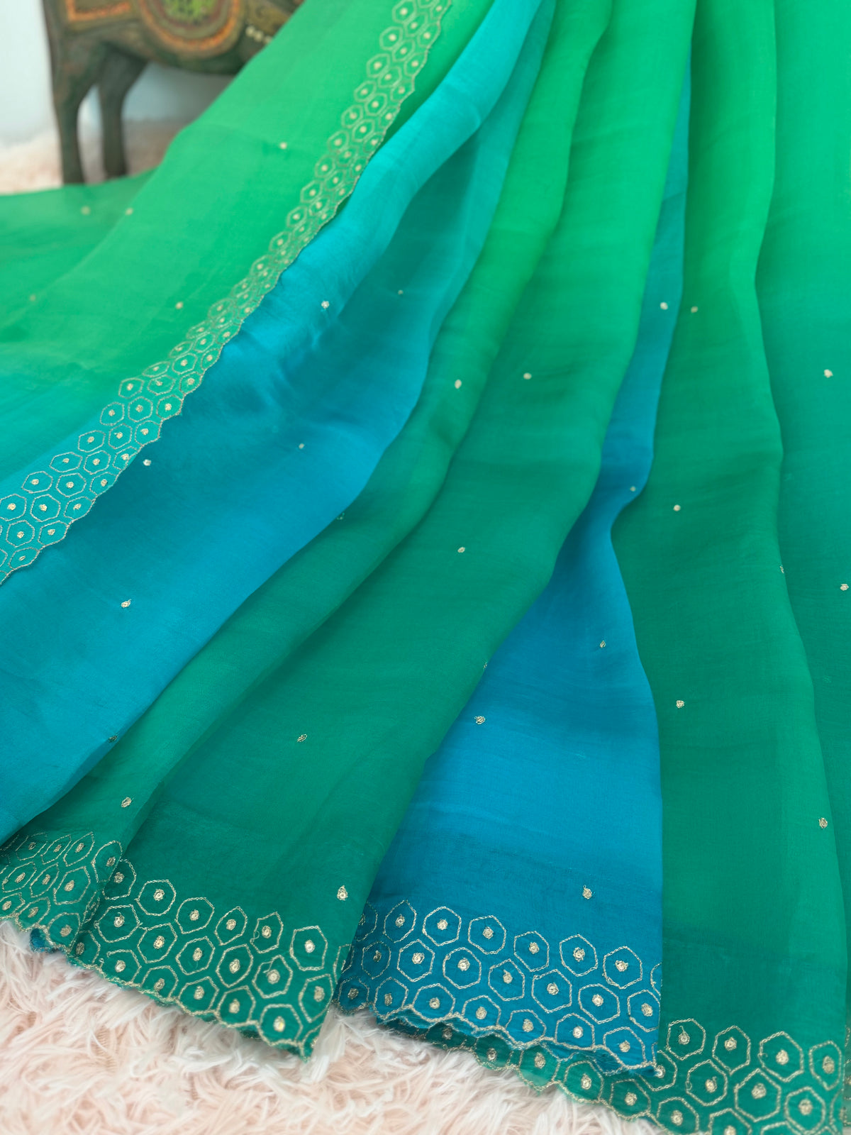 Organza - Emerald & Teal