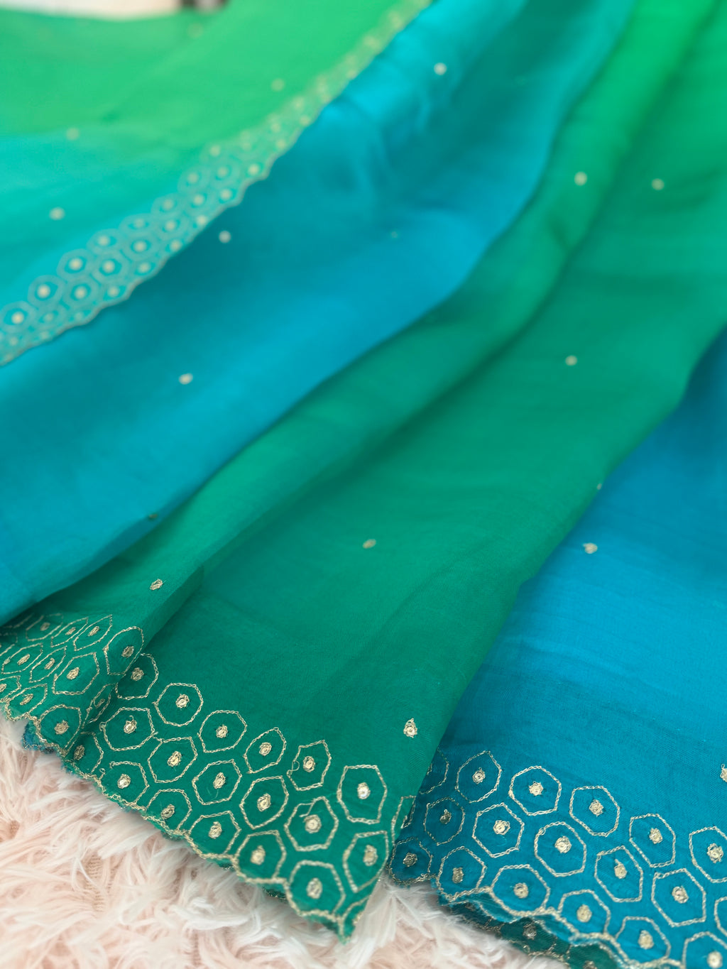 Organza - Emerald & Teal