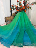 Organza - Emerald & Teal