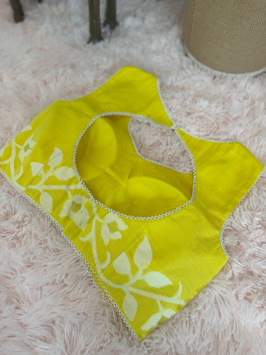 Soft Muslin Jamdani - Lemon Yellow