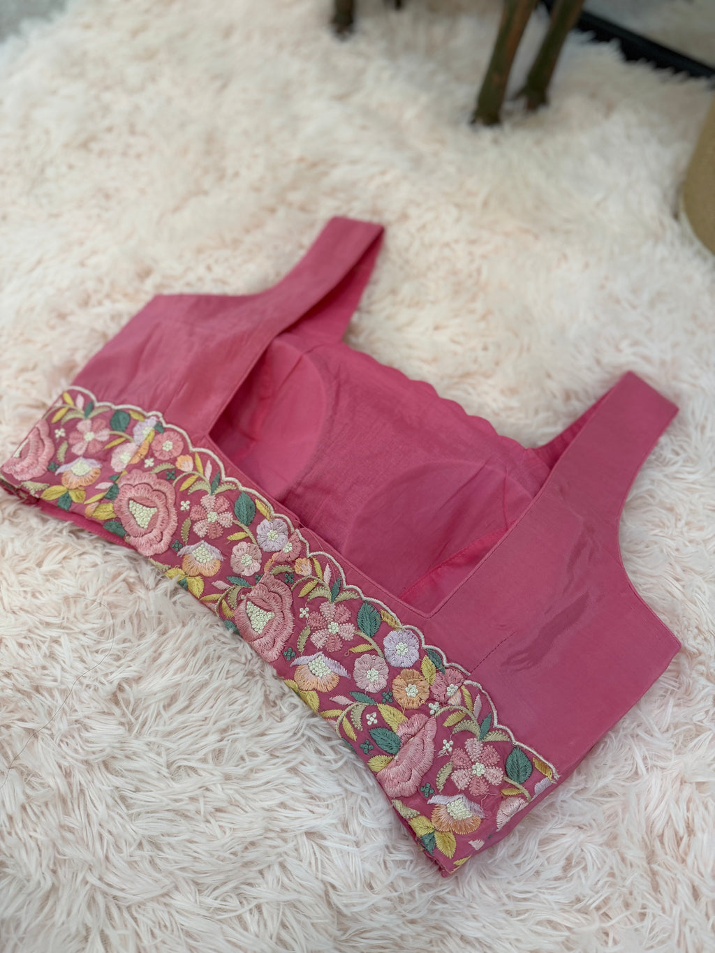 Organza - Berry with parsi work