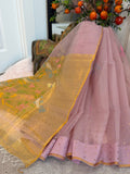 Muslin Jamdani - Soft rose blush