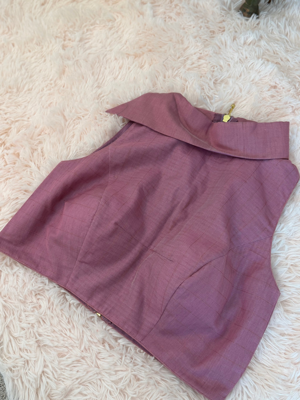 Muslin Jamdani - Soft rose blush