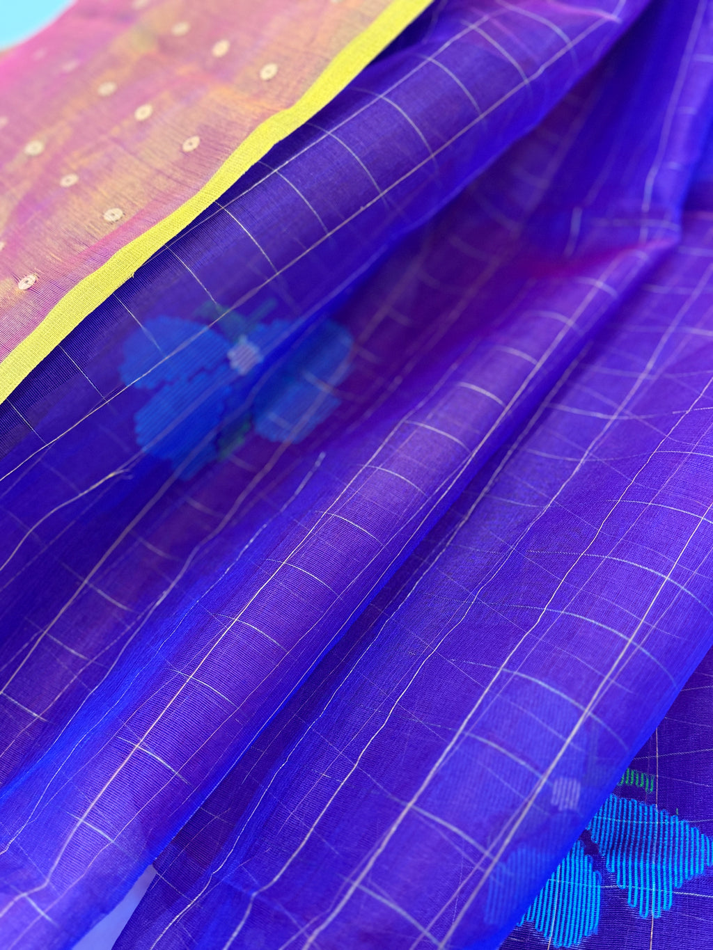 Muslin Jamdani - Orchid purple