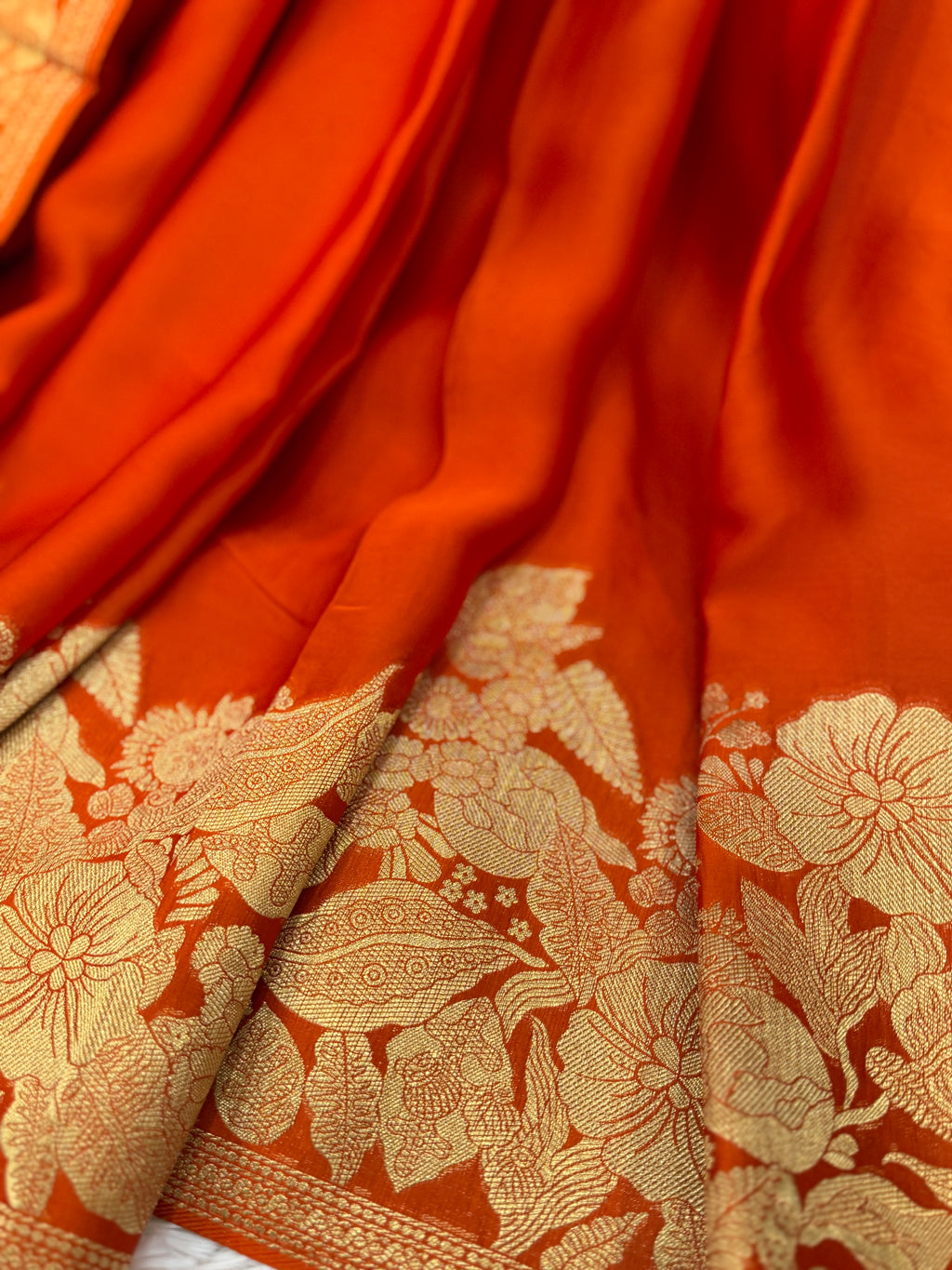 Banarasi Satin - Vermilion