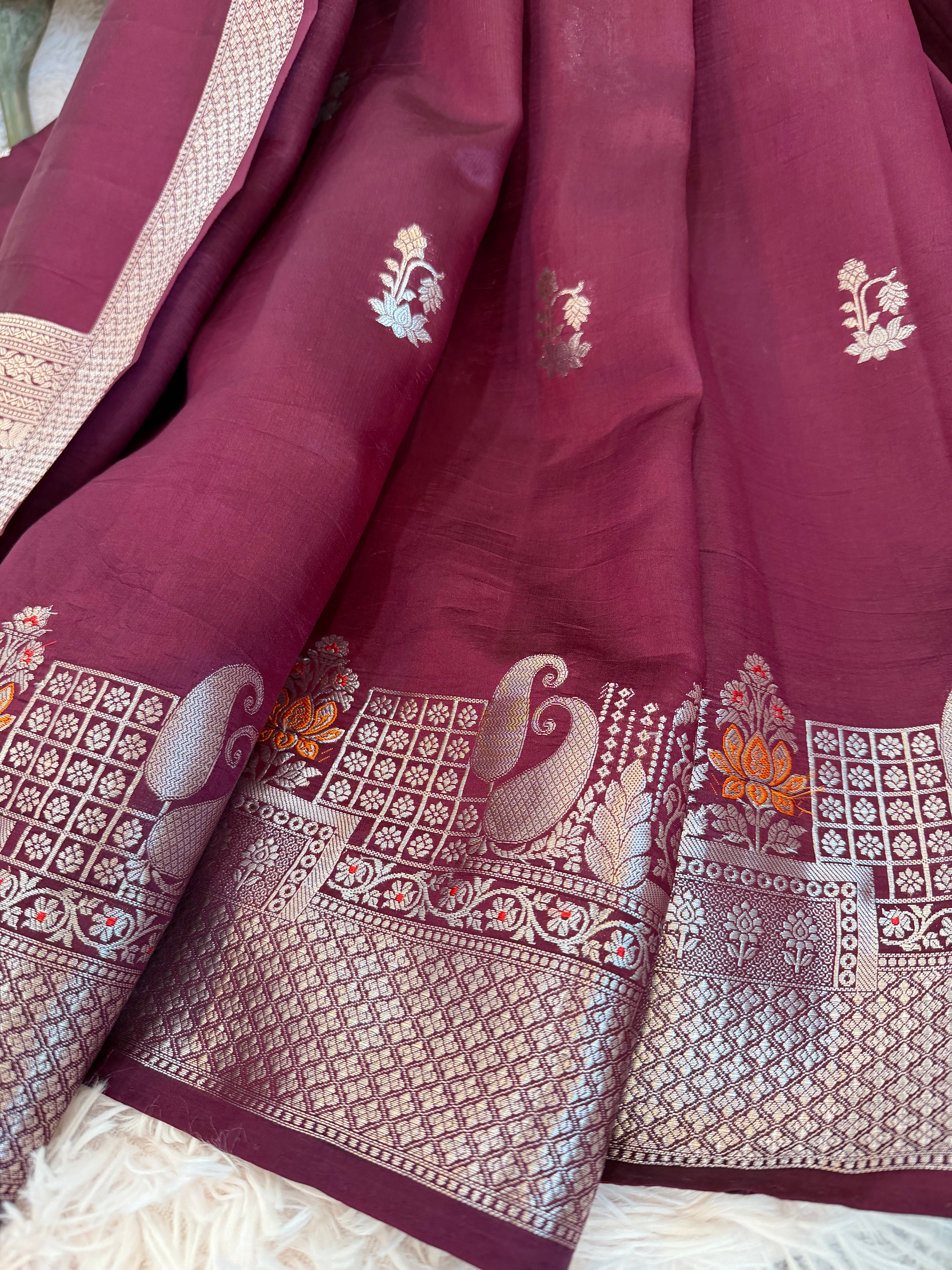 Poona Silk - Wine