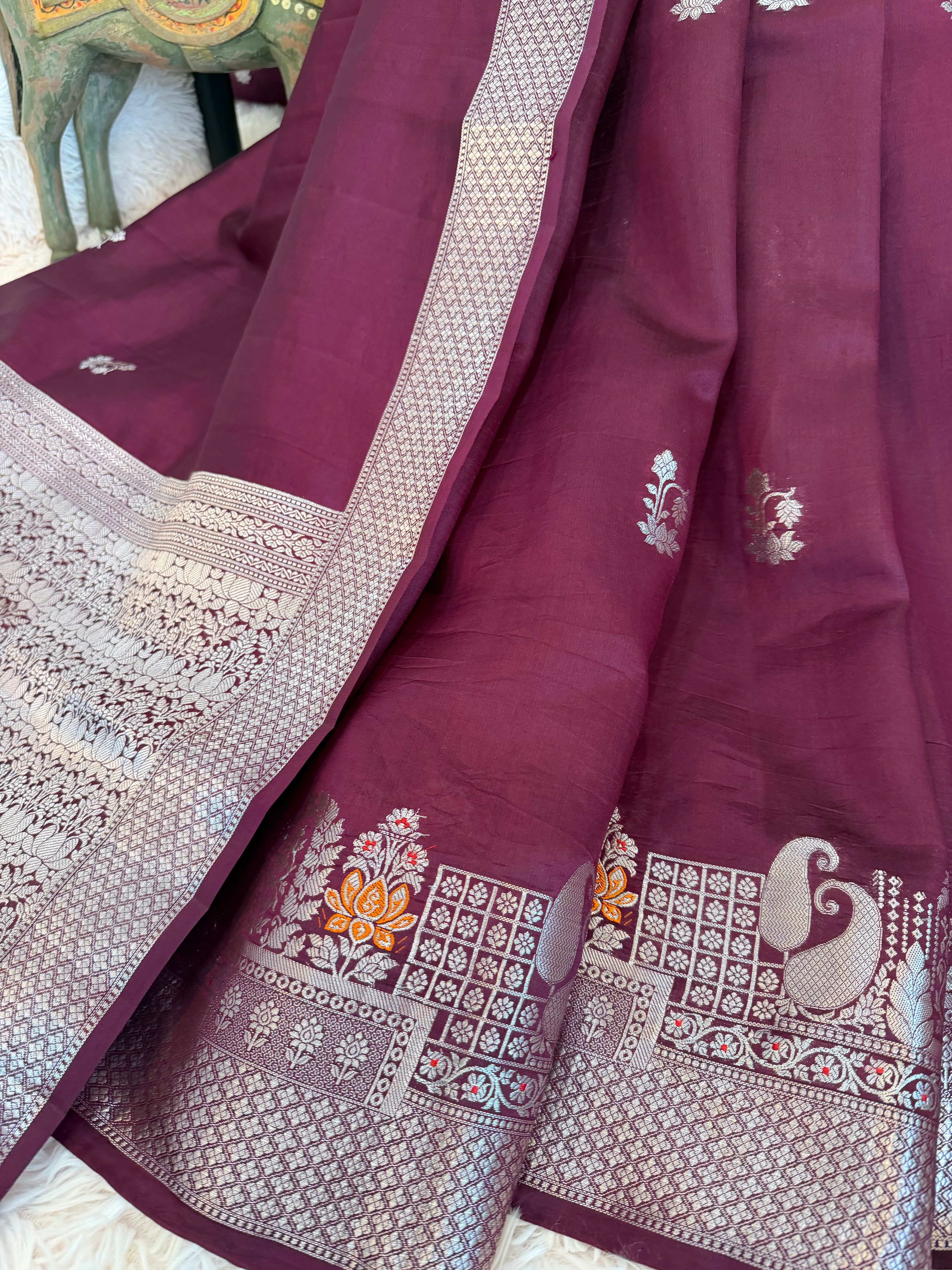 Poona Silk - Wine