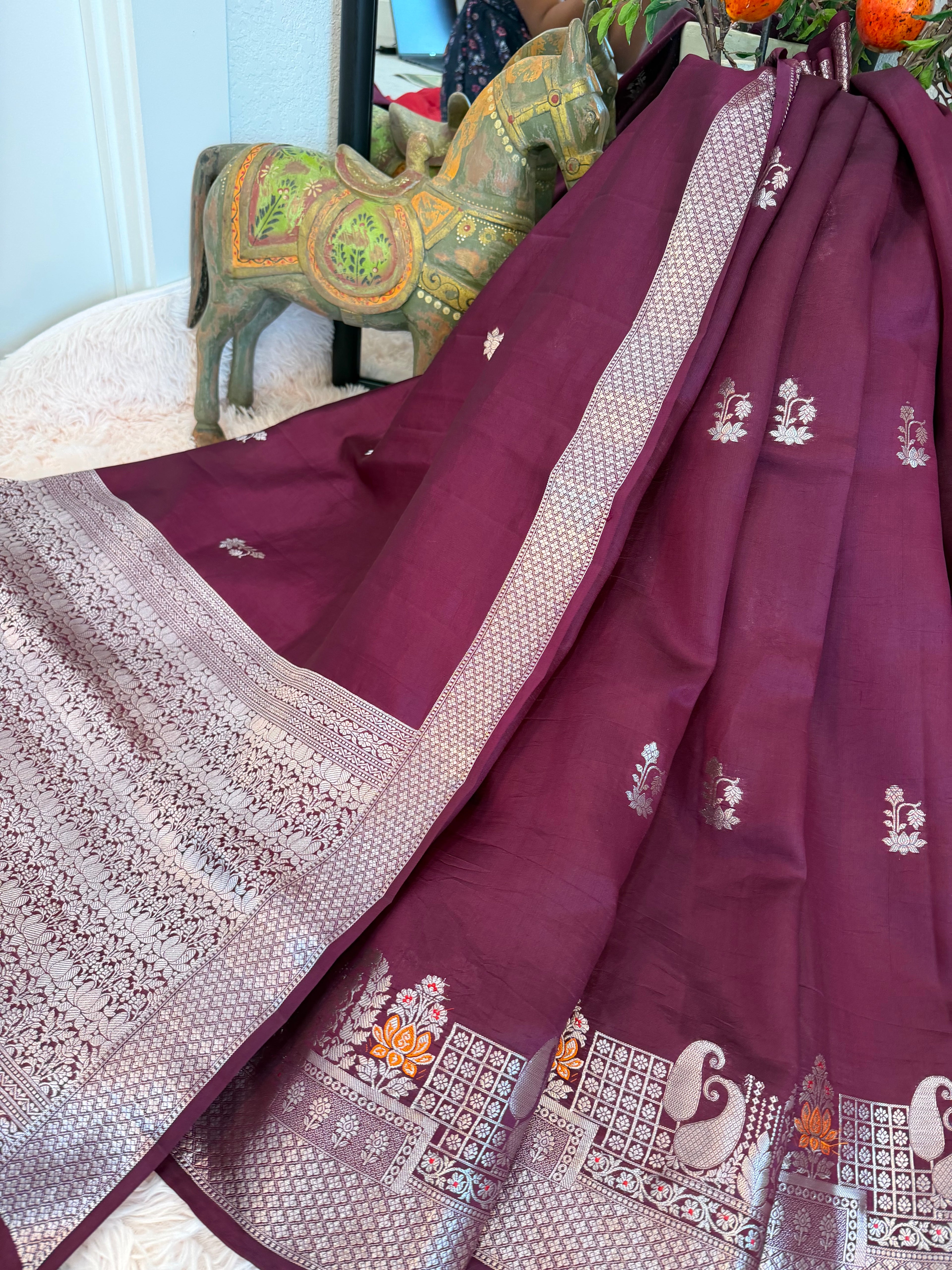 Poona Silk - Wine