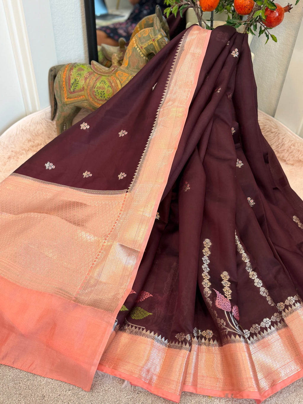 Poona Silk - Chocolate Plum