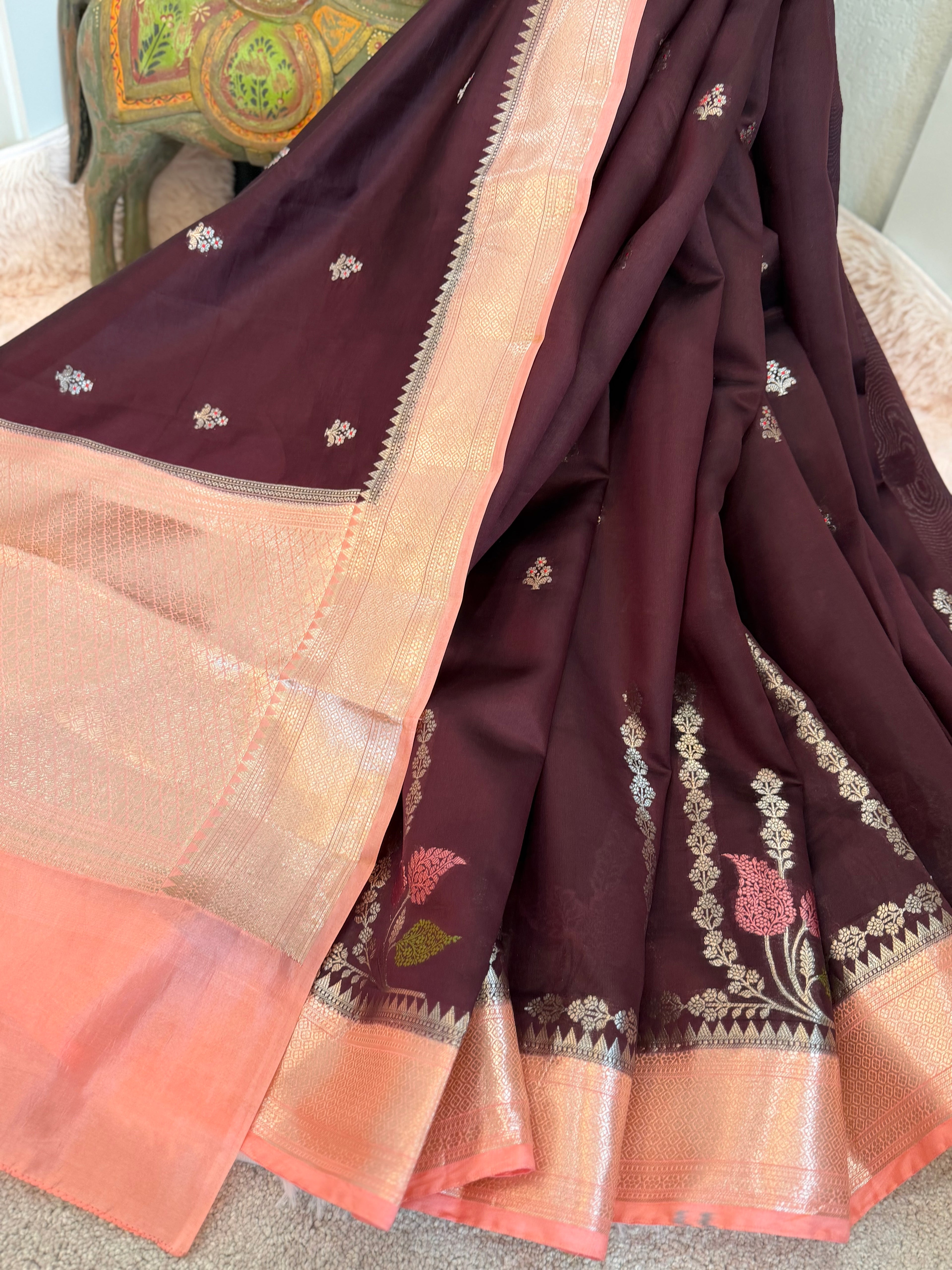 Poona Silk - Chocolate Plum
