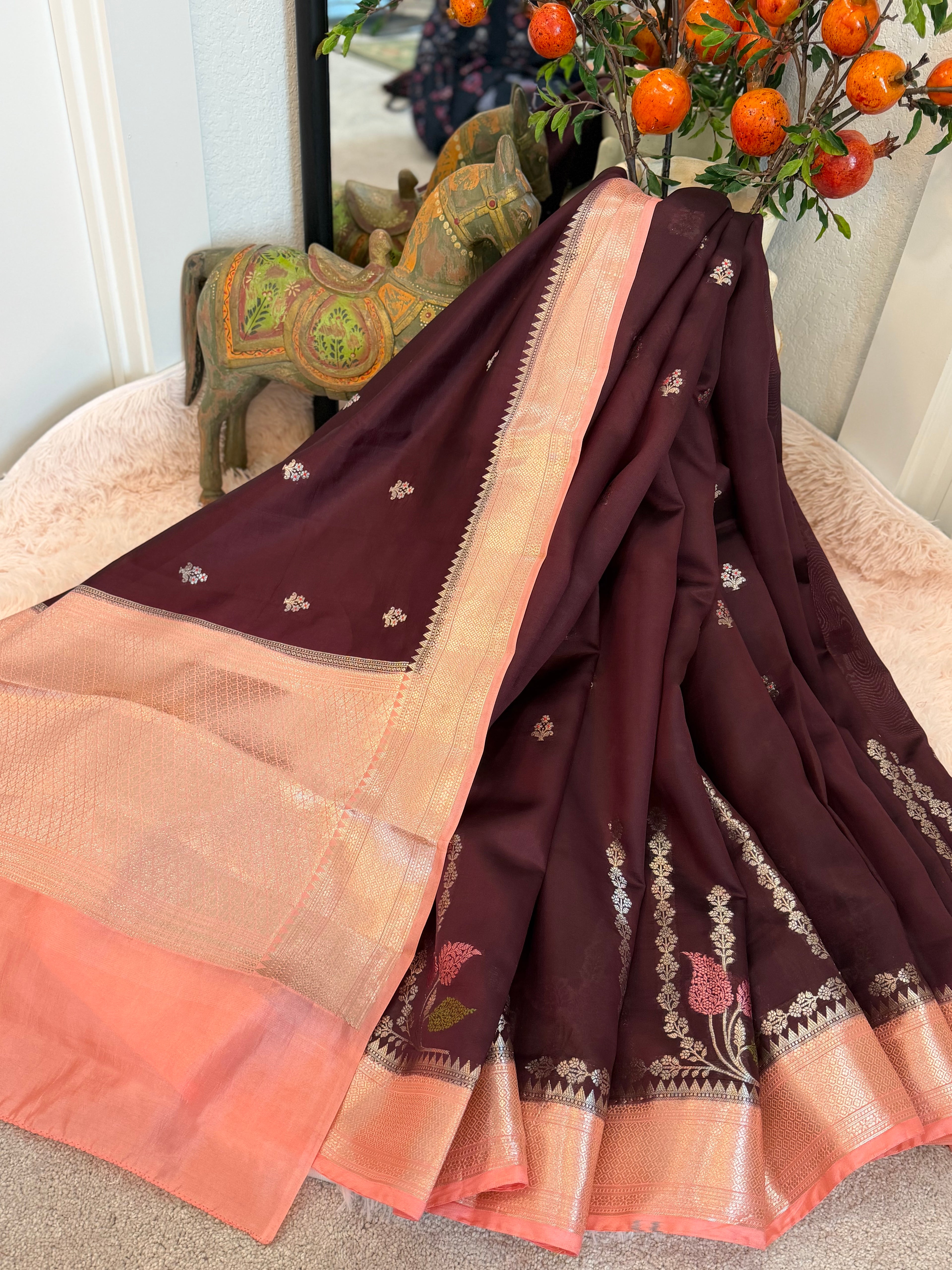 Poona Silk - Chocolate Plum