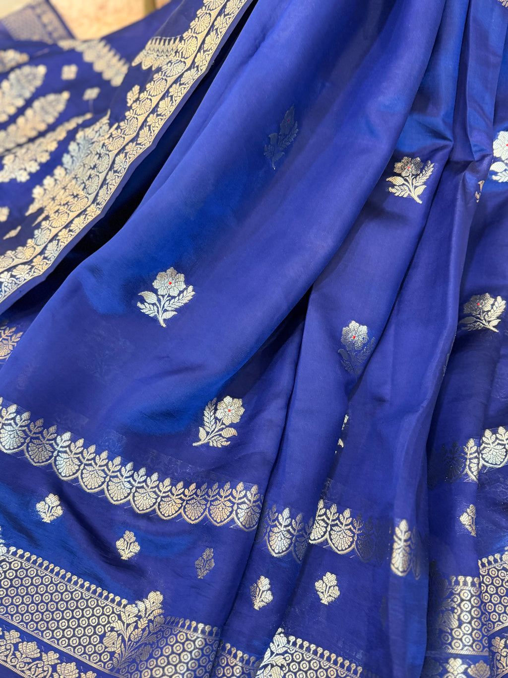 Poona Silk - Royal Cobalt Blue