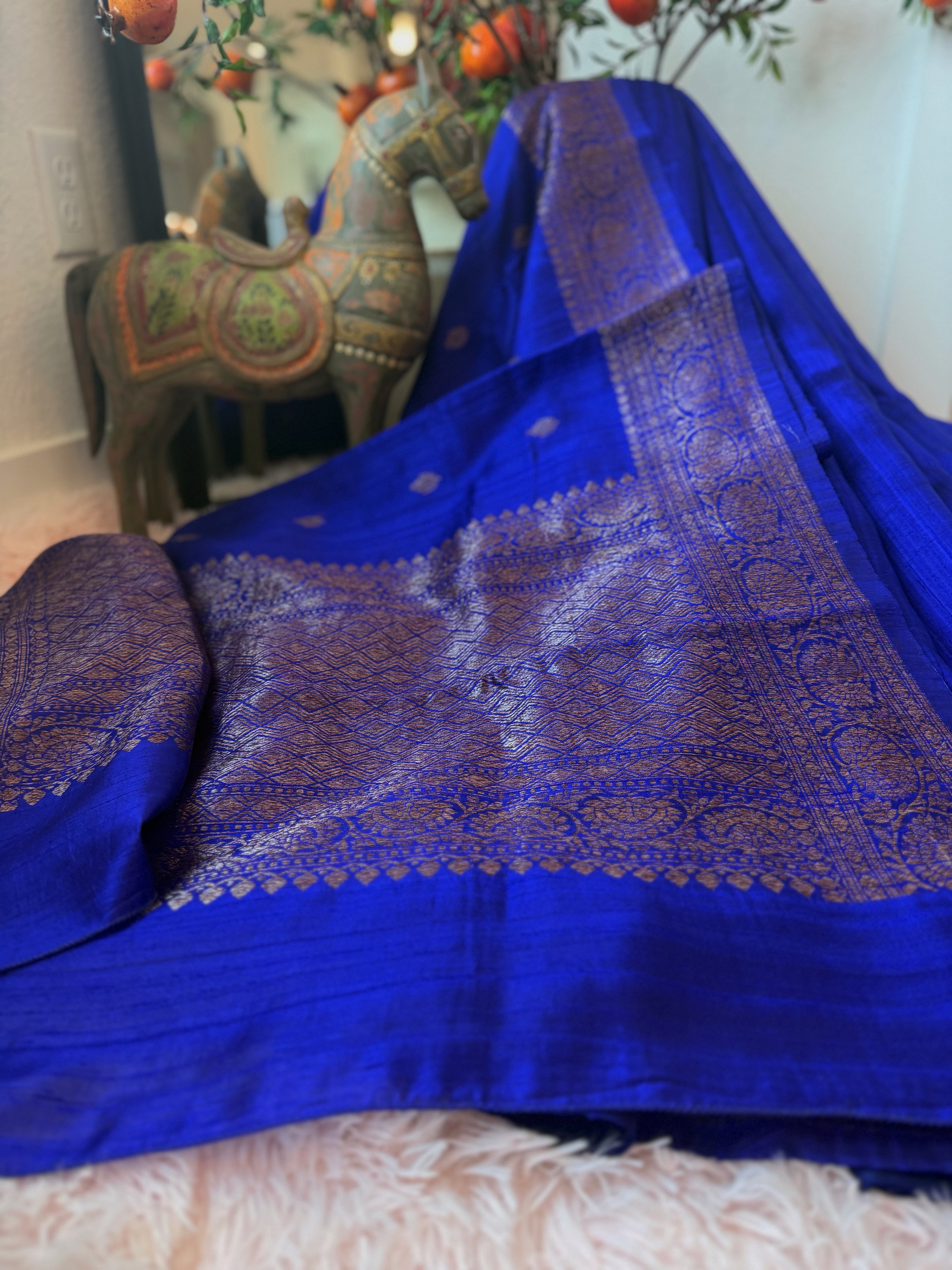 Banarasi Jute - Royal Blue