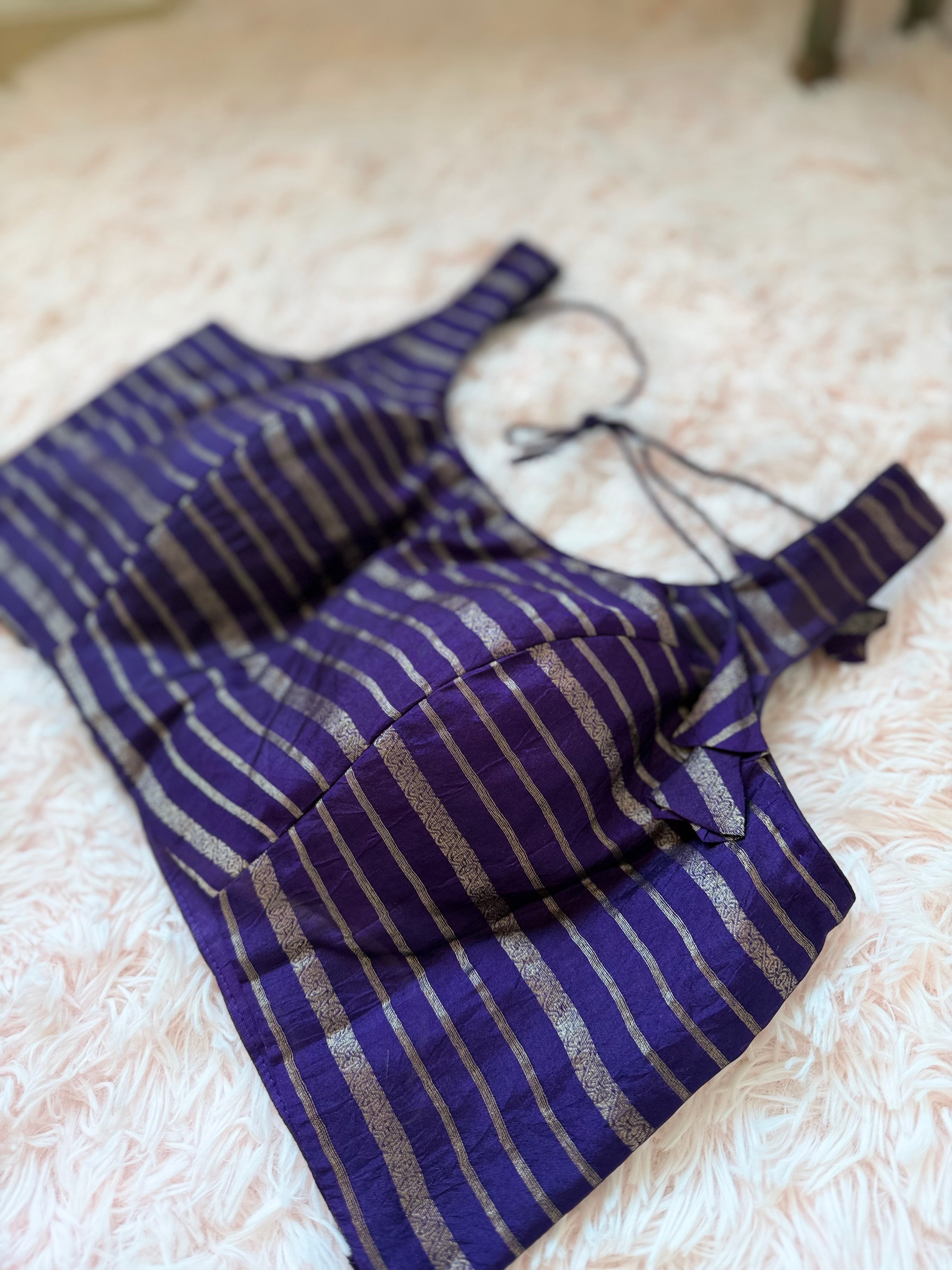Poona Silk - Rani pink & Purple