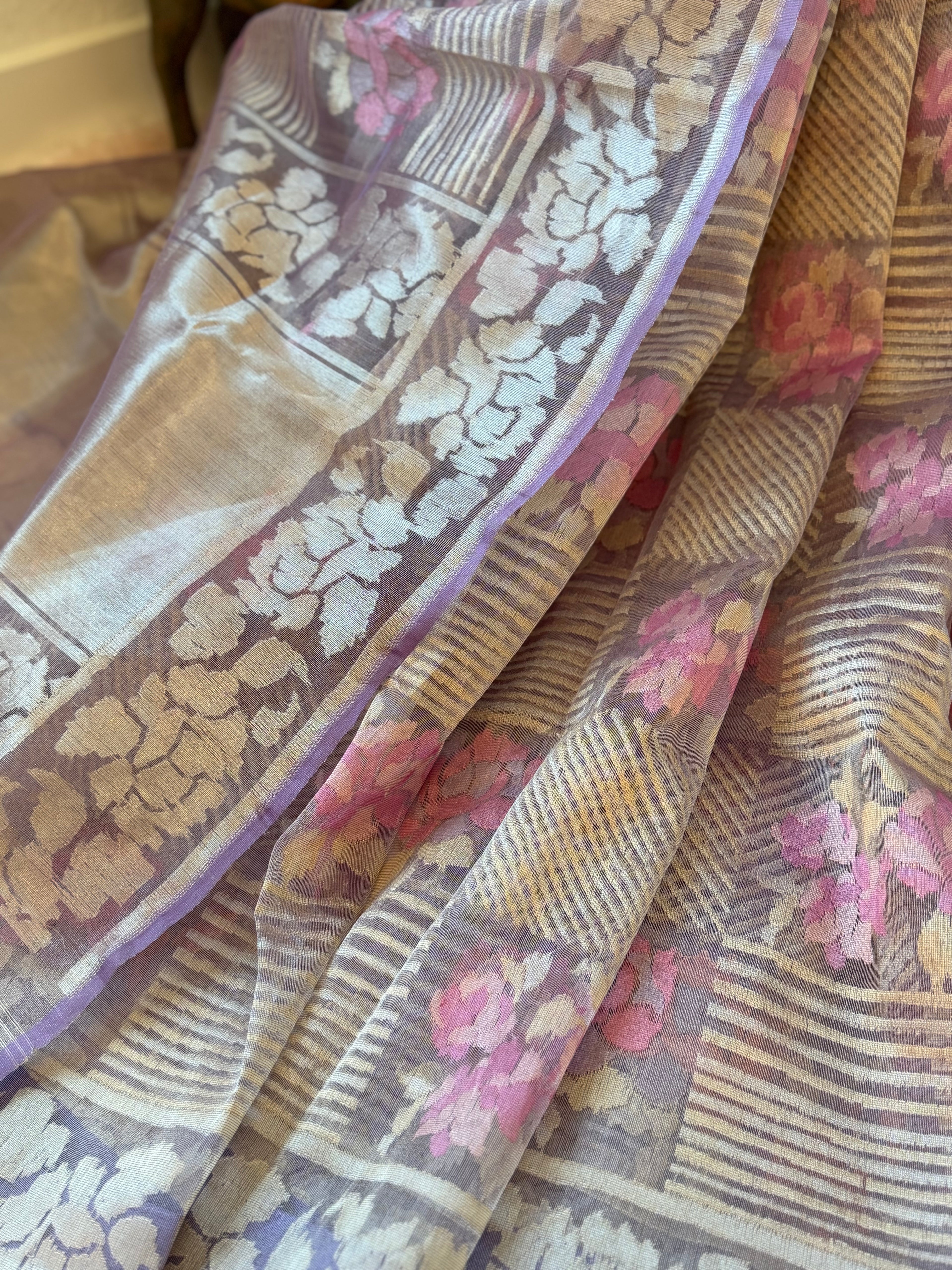 Kora Jamdani - Lilac