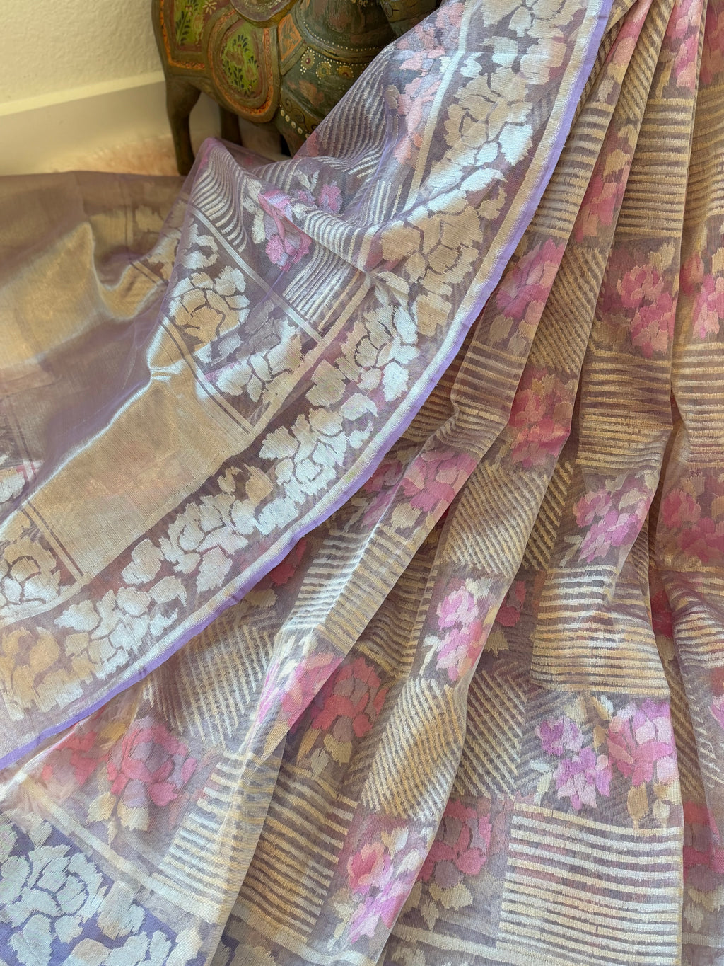Kora Jamdani - Lilac