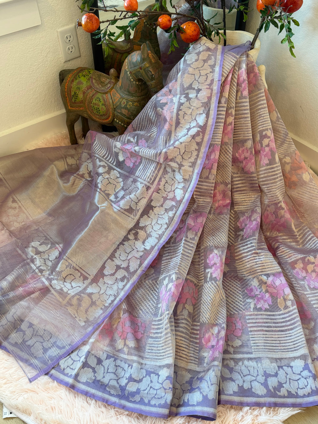 Kora Jamdani - Lilac