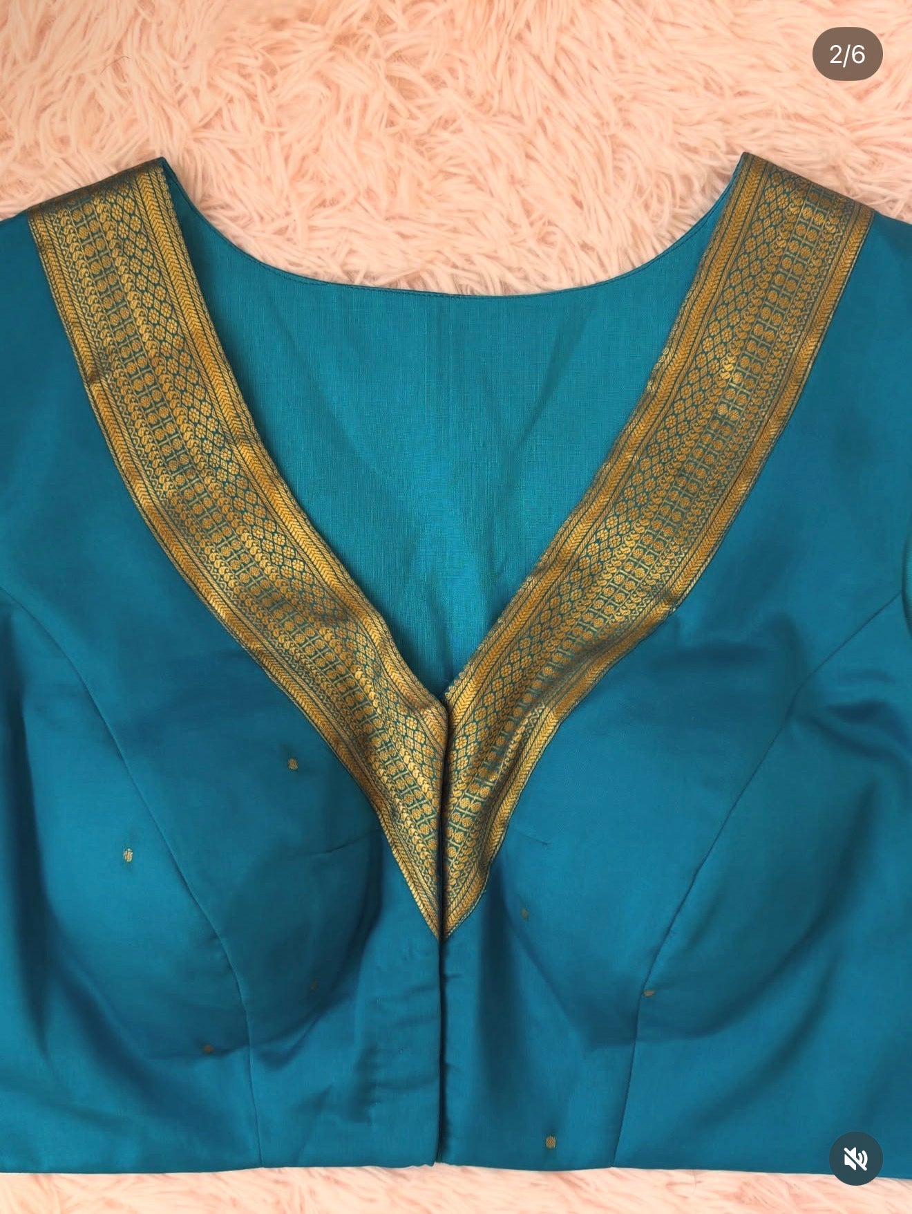 Mysore Silk Saree - Sunset Teal