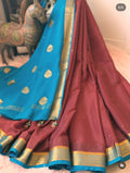 Mysore Silk Saree - Sunset Teal