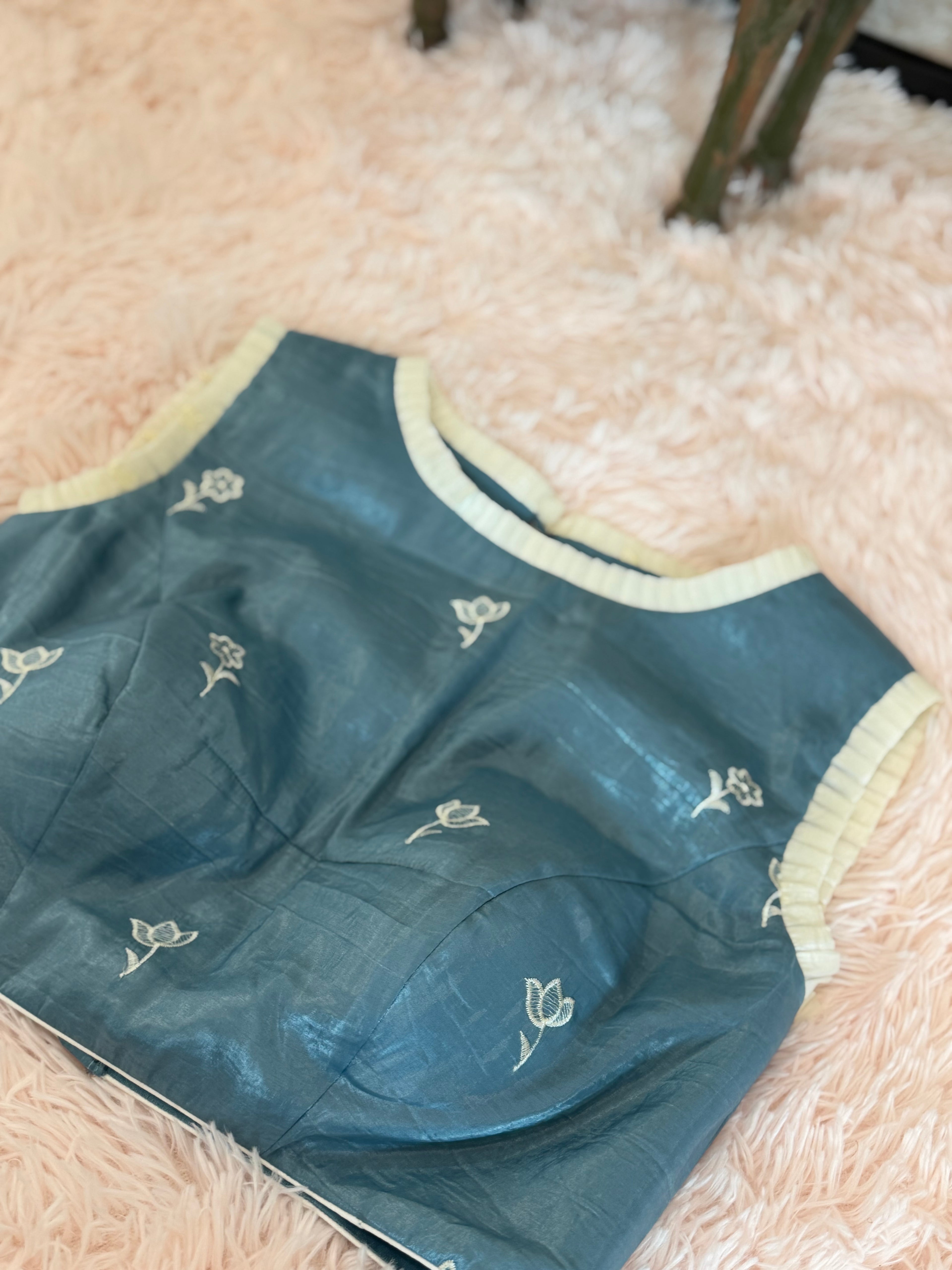 Soft Organza - Dusty blue