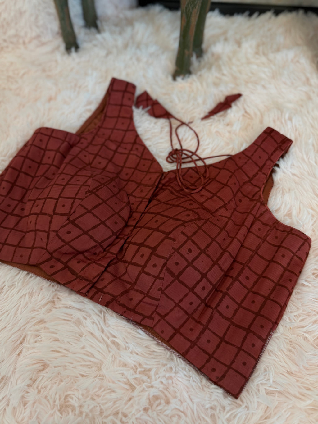 Mangalagiri cotton - Terracotta bloom