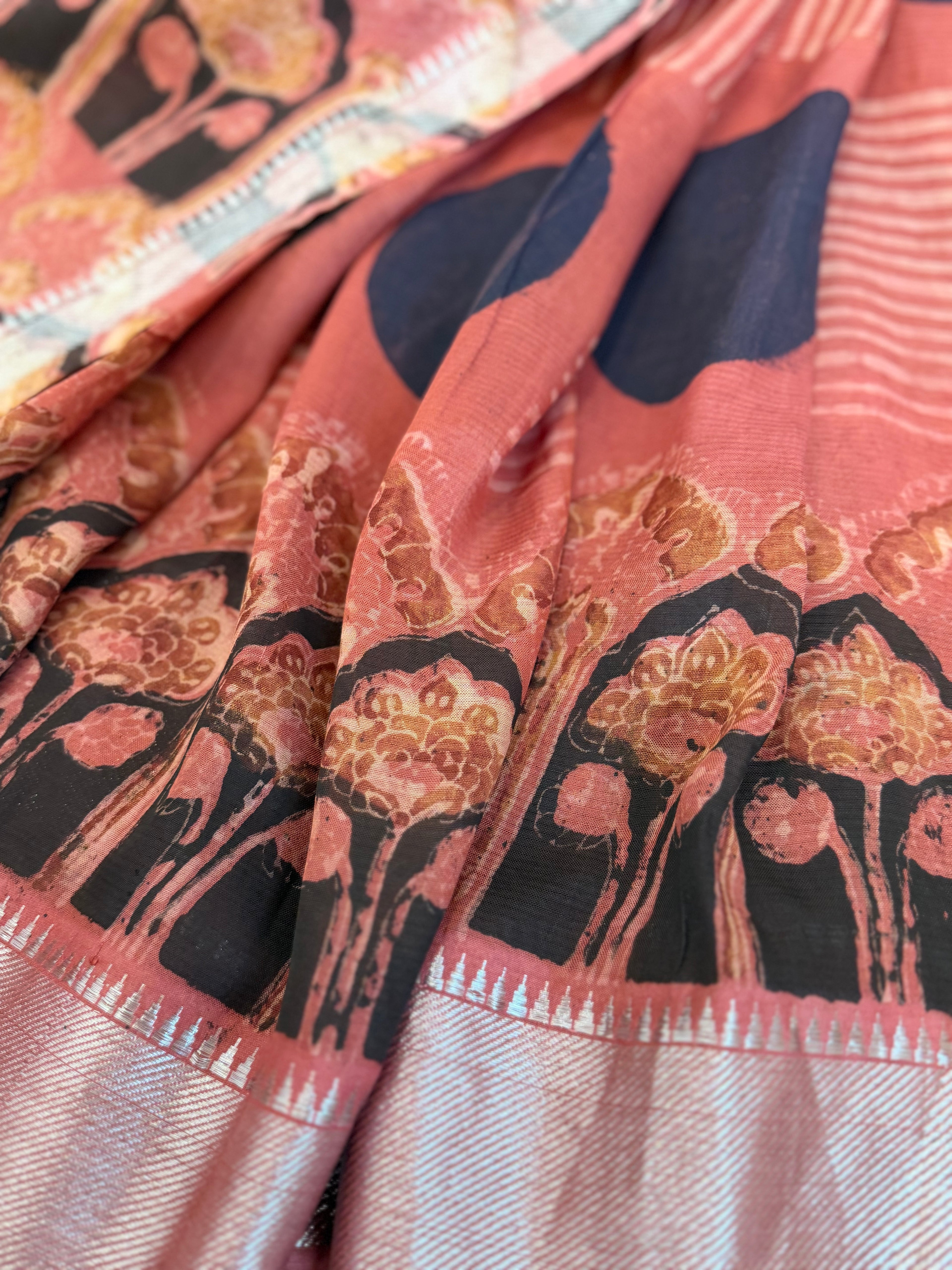 Mangalagiri cotton - Terracotta bloom