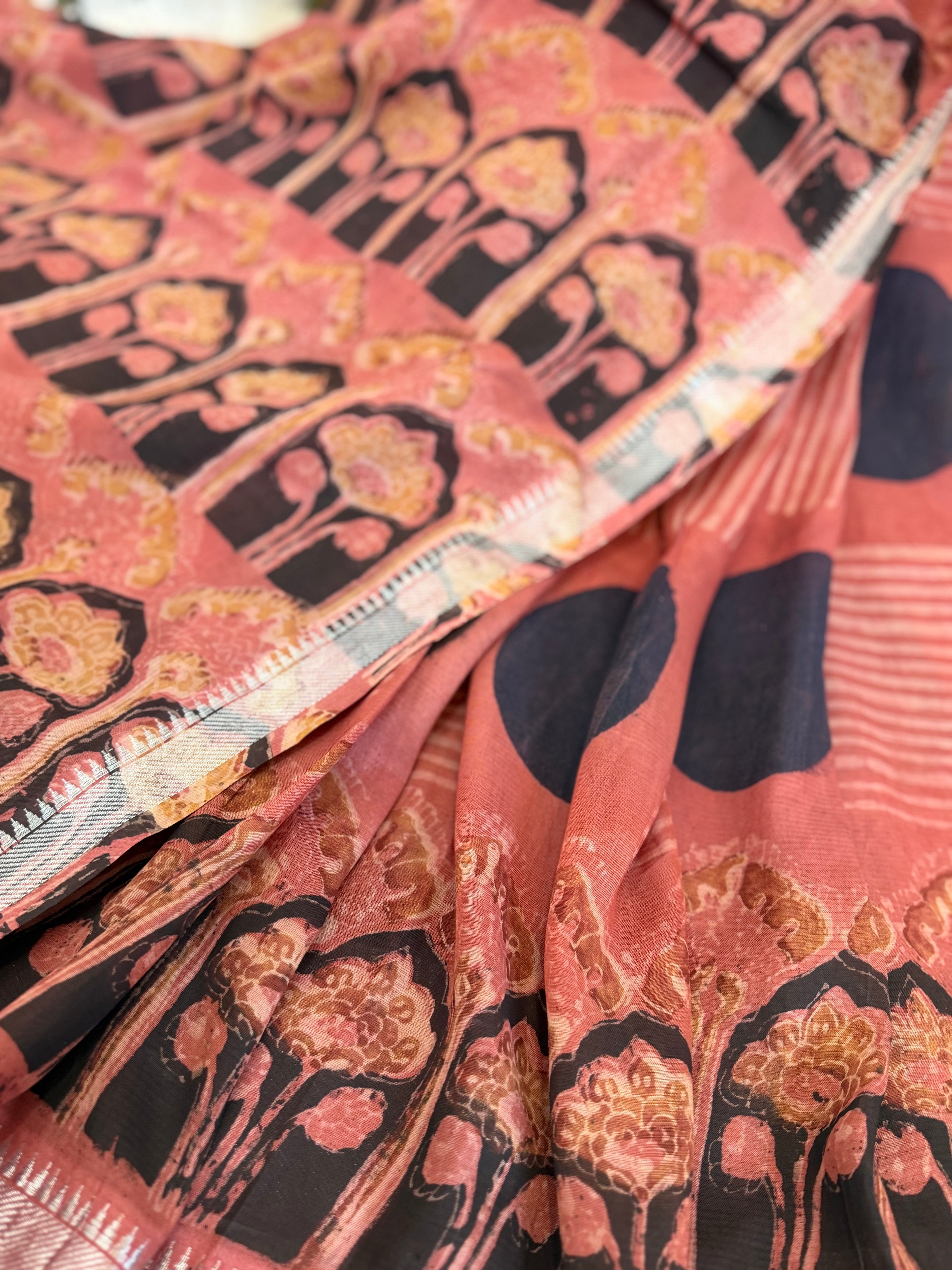 Mangalagiri cotton - Terracotta bloom