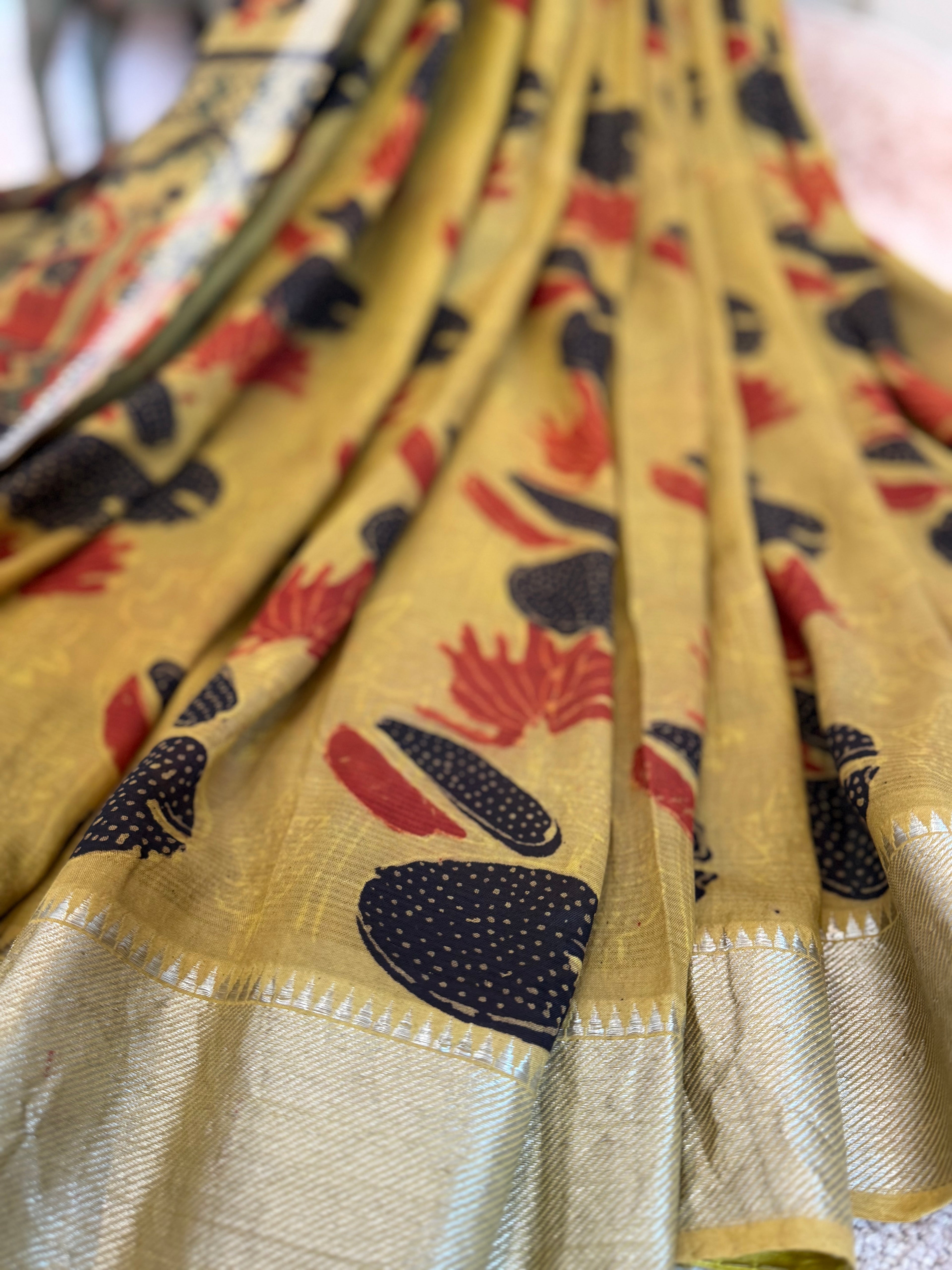 Mangalagiri cotton - Ochre