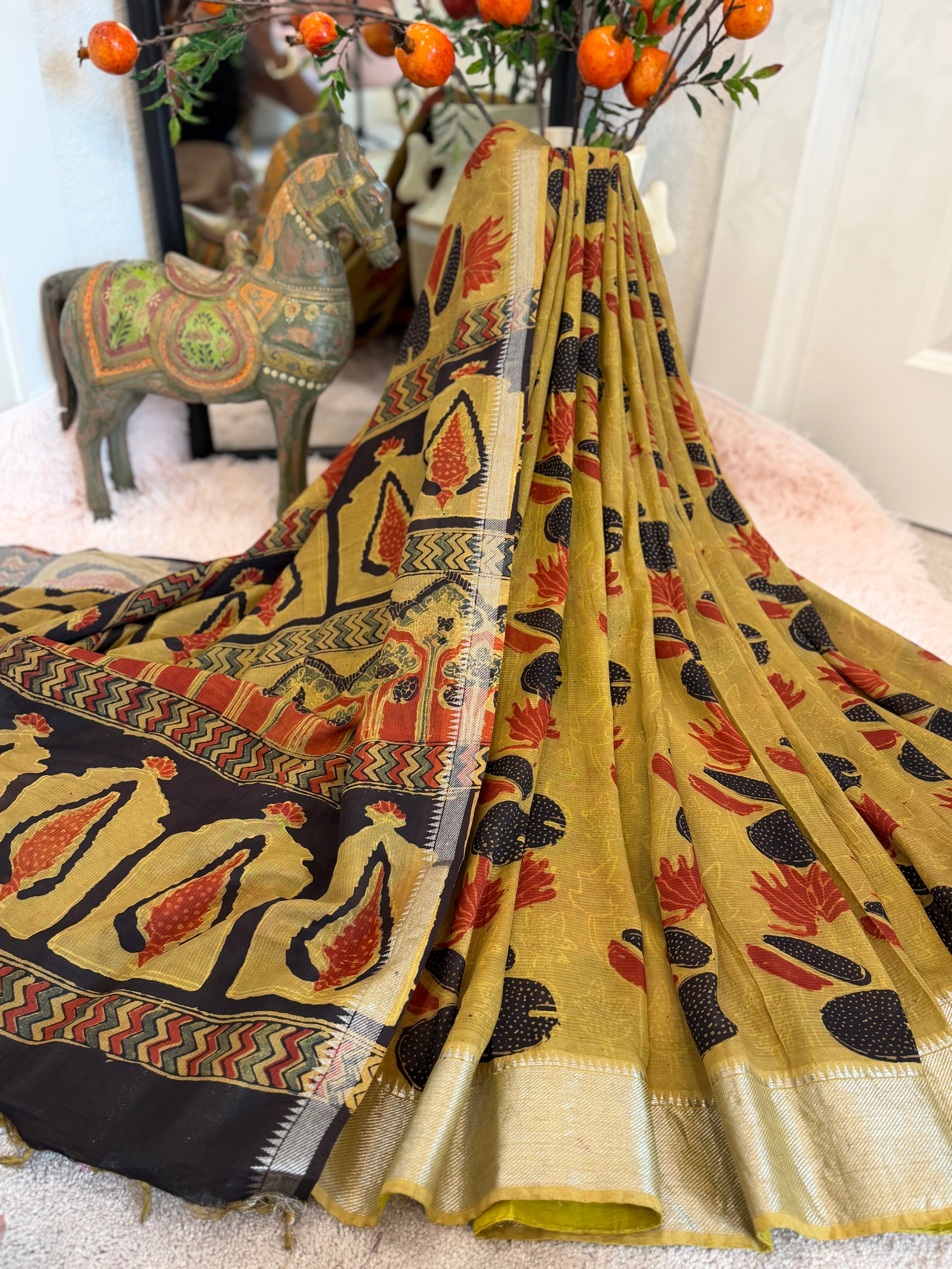 Mangalagiri cotton - Ochre