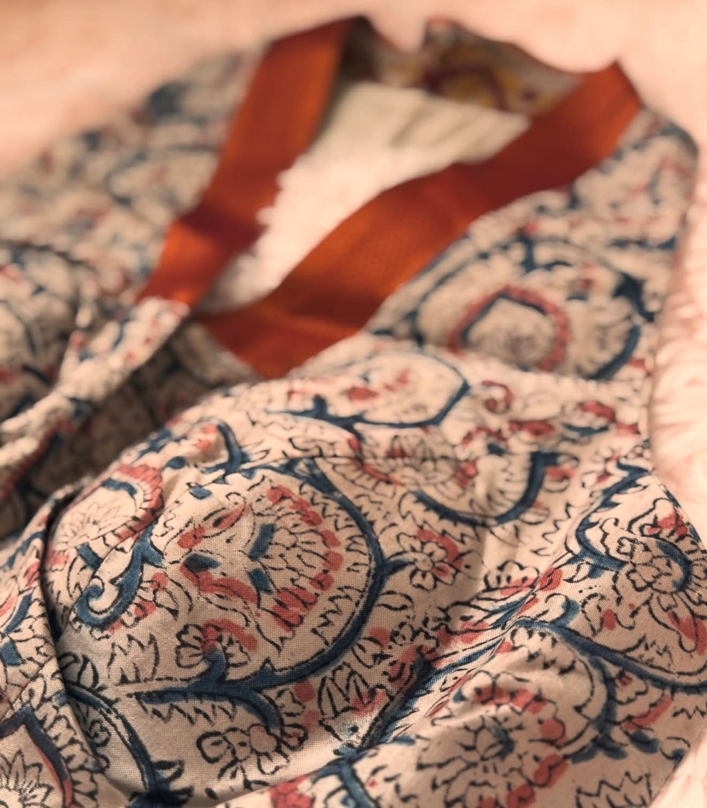 Cotton Kalamkari - Indigo