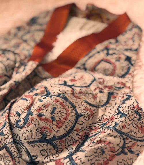 Cotton Kalamkari - Indigo