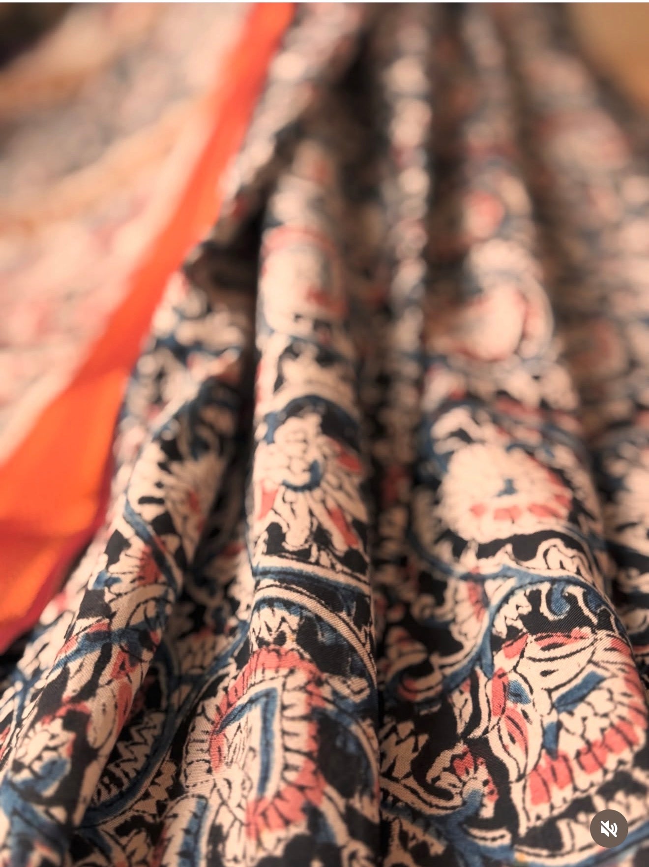 Cotton Kalamkari - Indigo