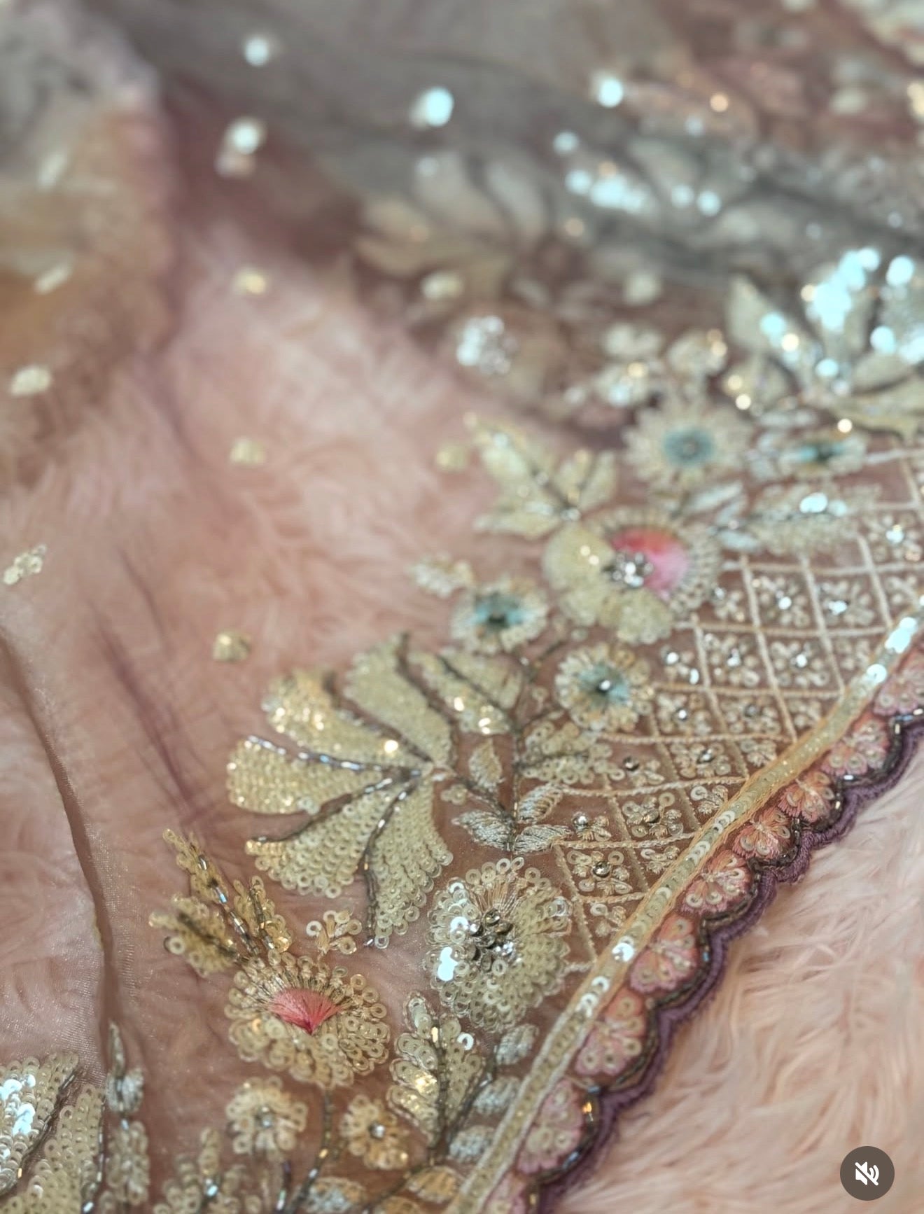 Organza Tissue - Soft Champagne