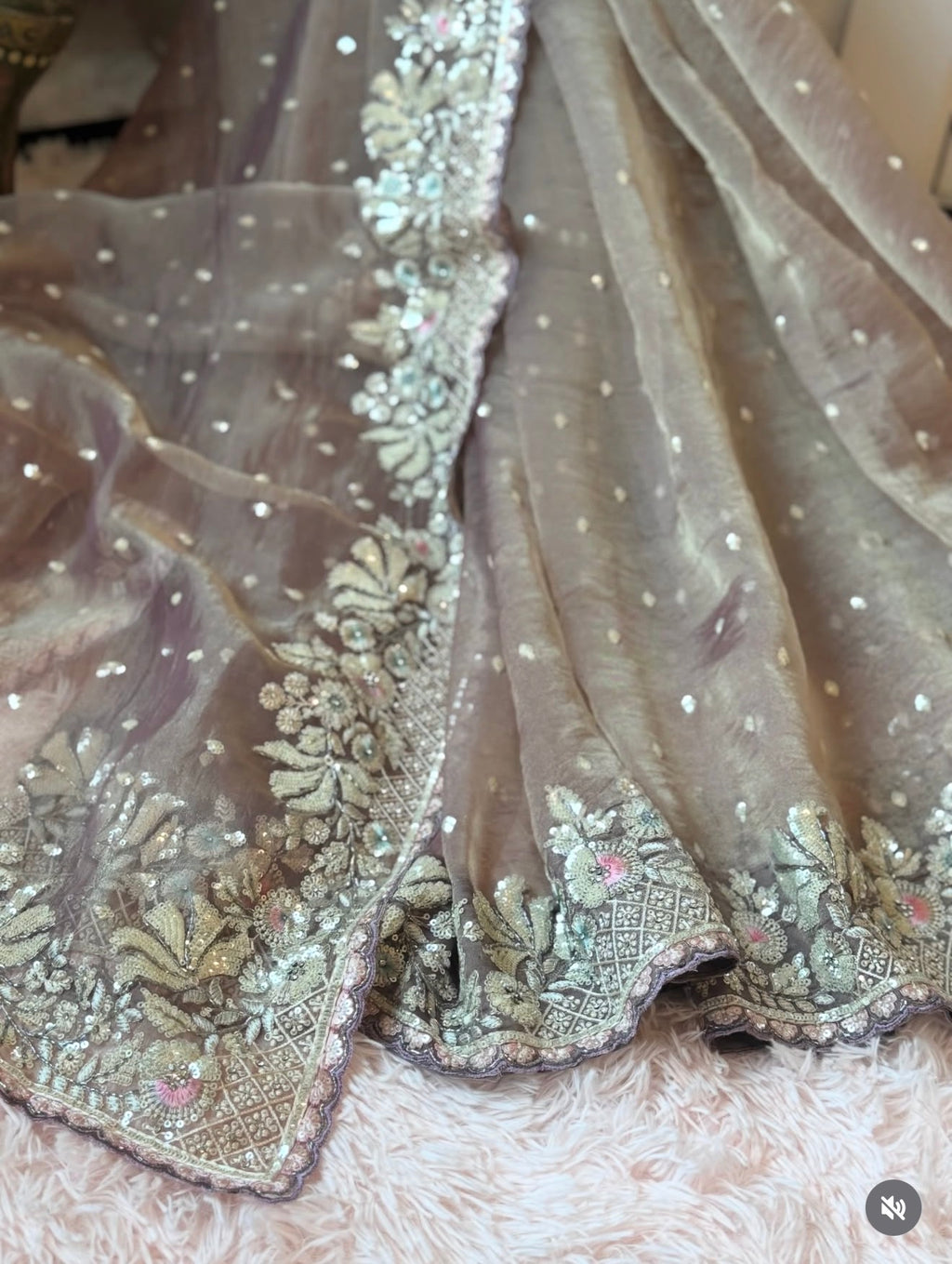 Organza Tissue - Soft Champagne