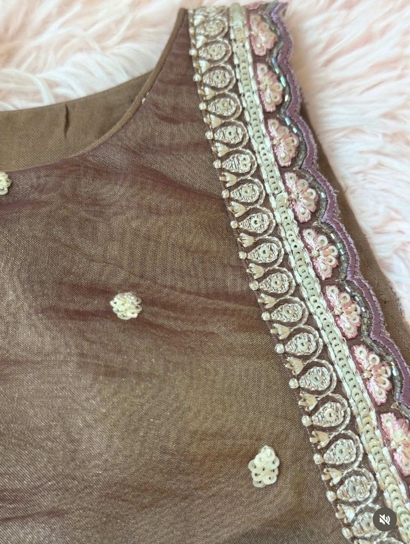 Organza Tissue - Soft Champagne