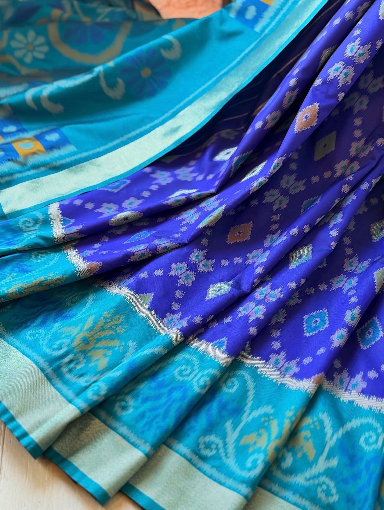 Fusion Pochampally - Royal Purple