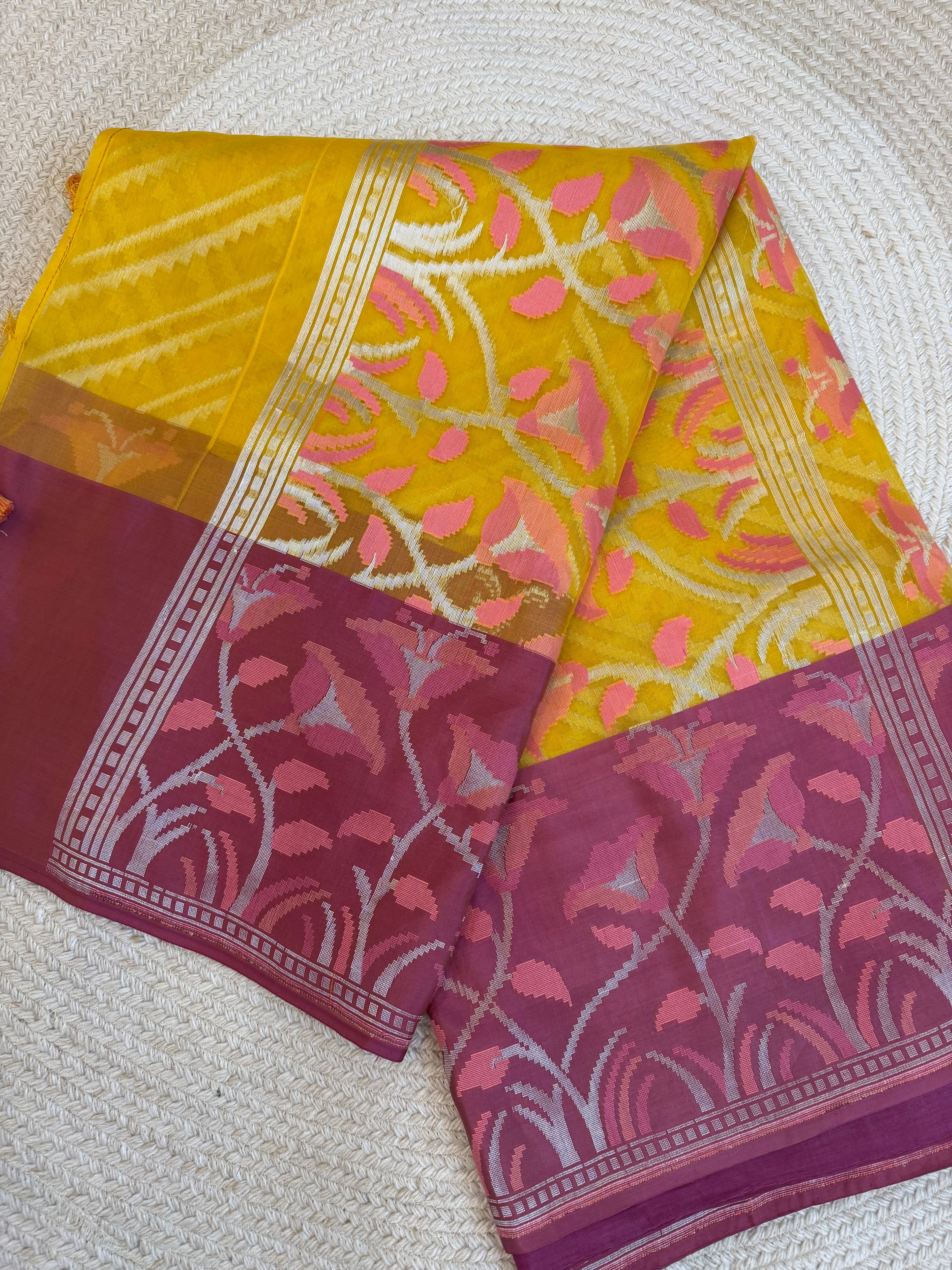 Kora silk - Lemon yellow