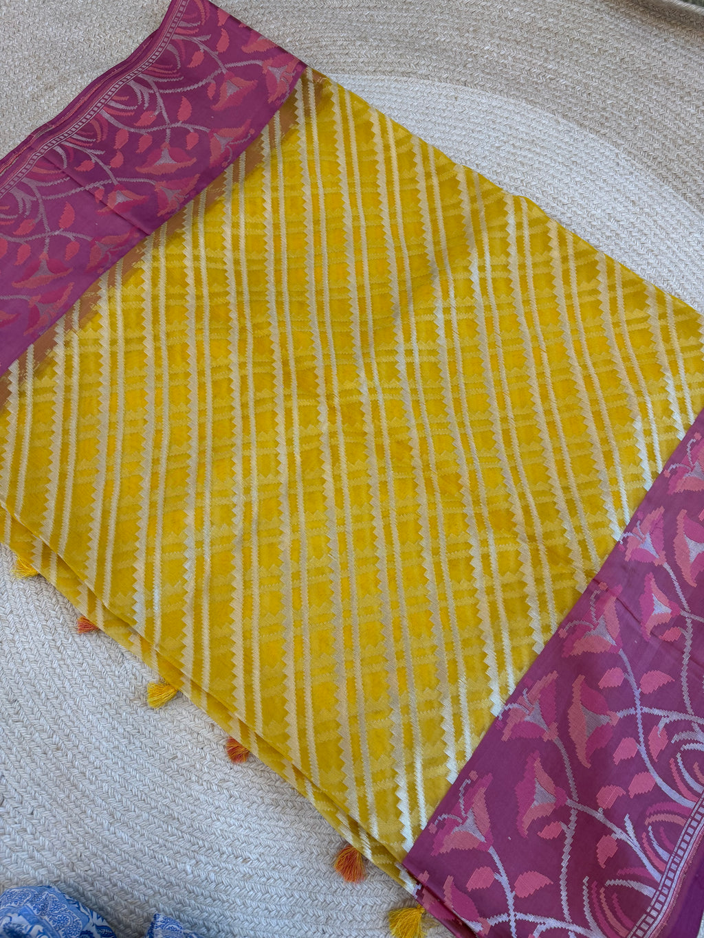 Kora silk - Lemon yellow