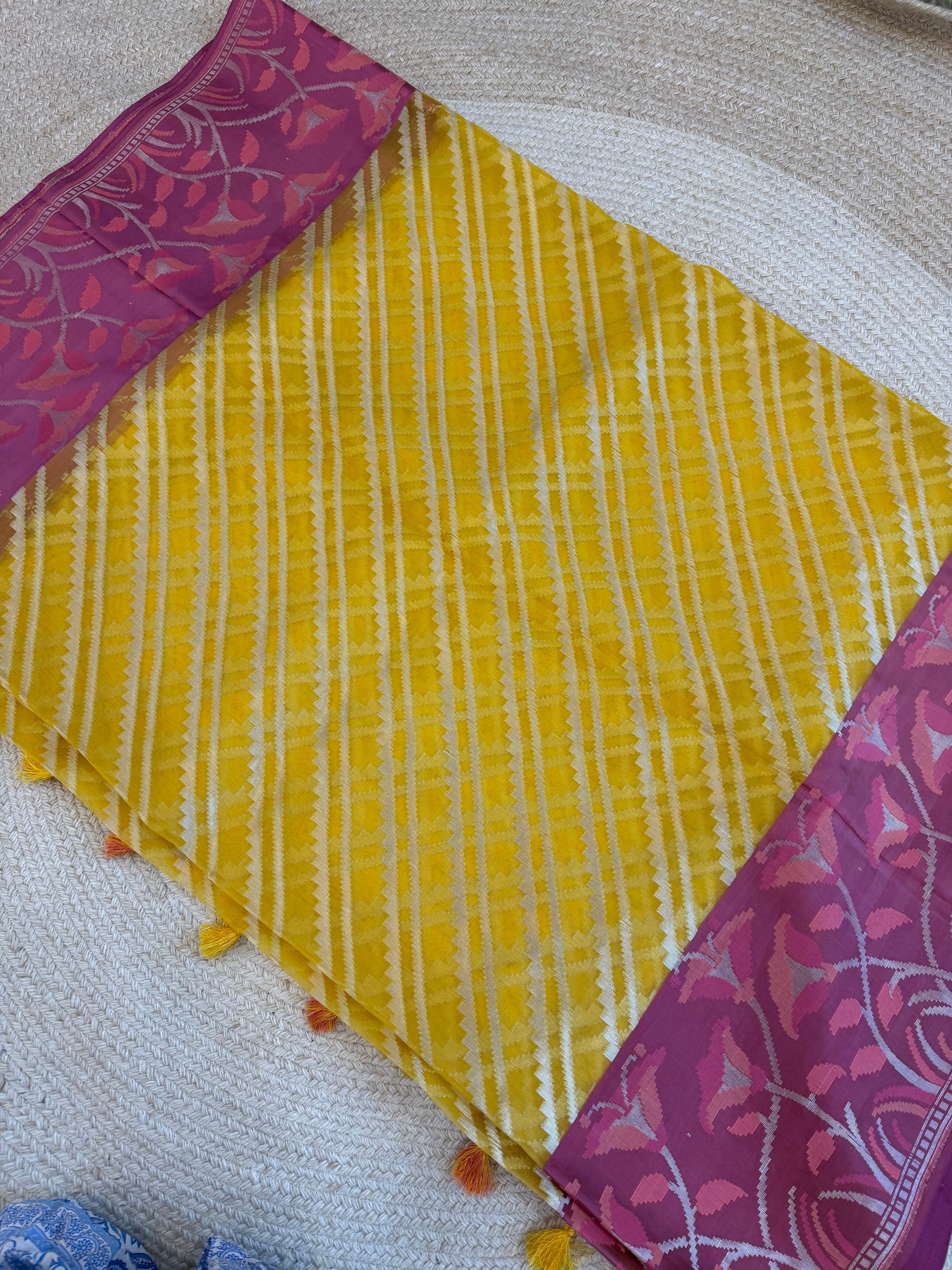 Kora silk - Lemon yellow
