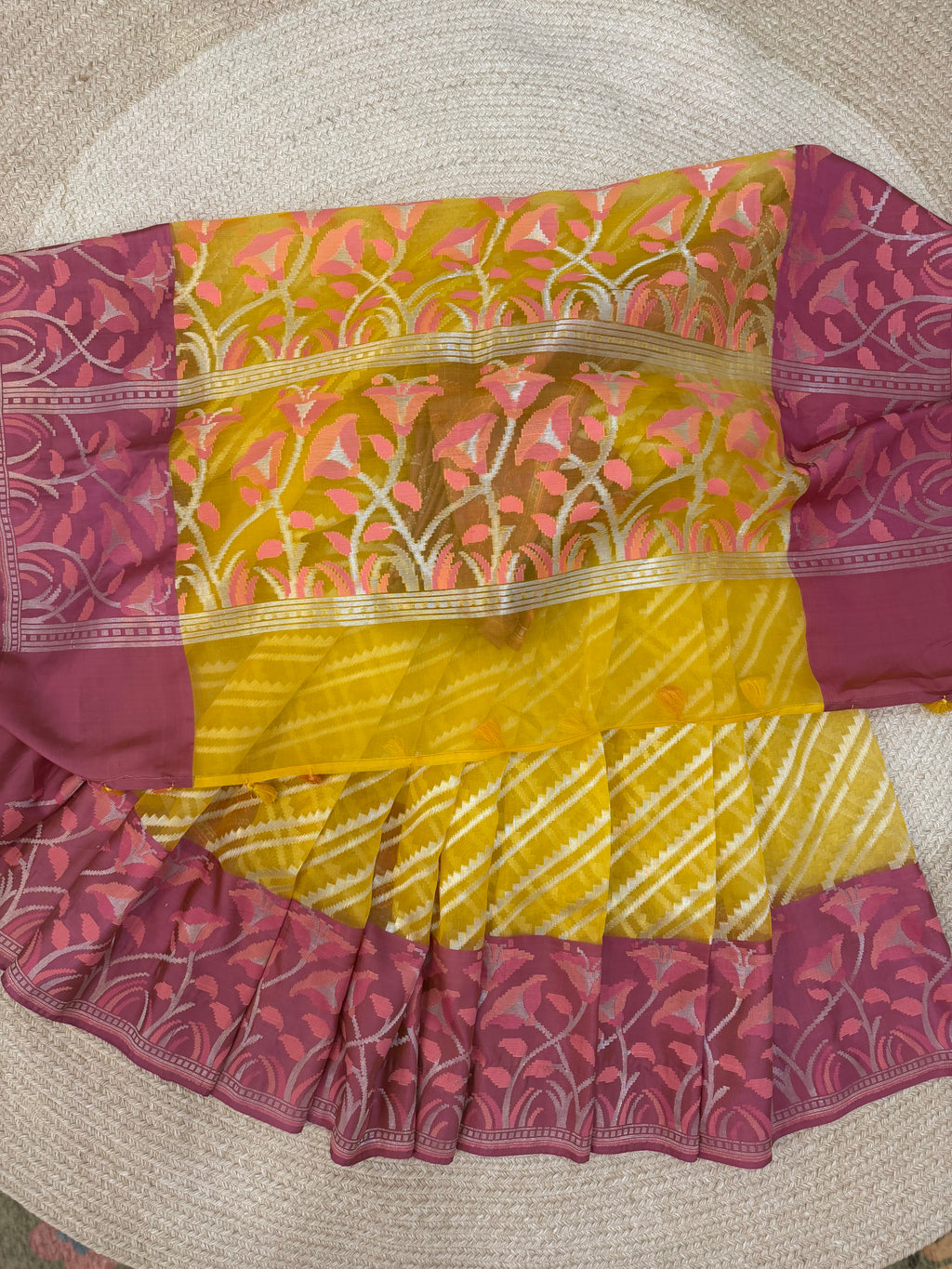Kora silk - Lemon yellow