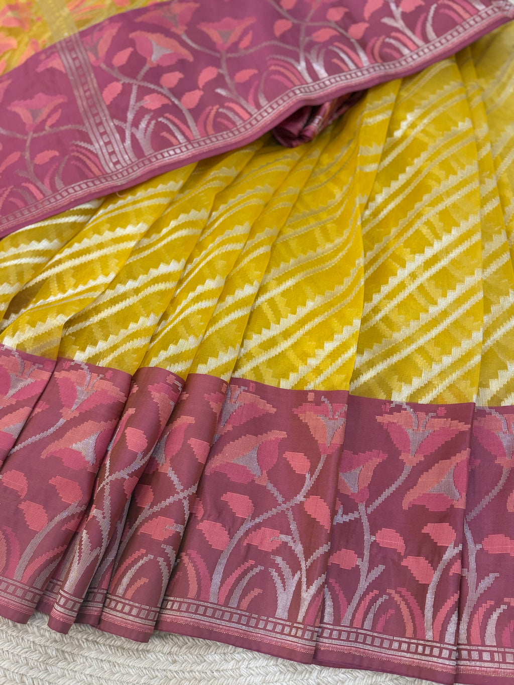 Kora silk - Lemon yellow