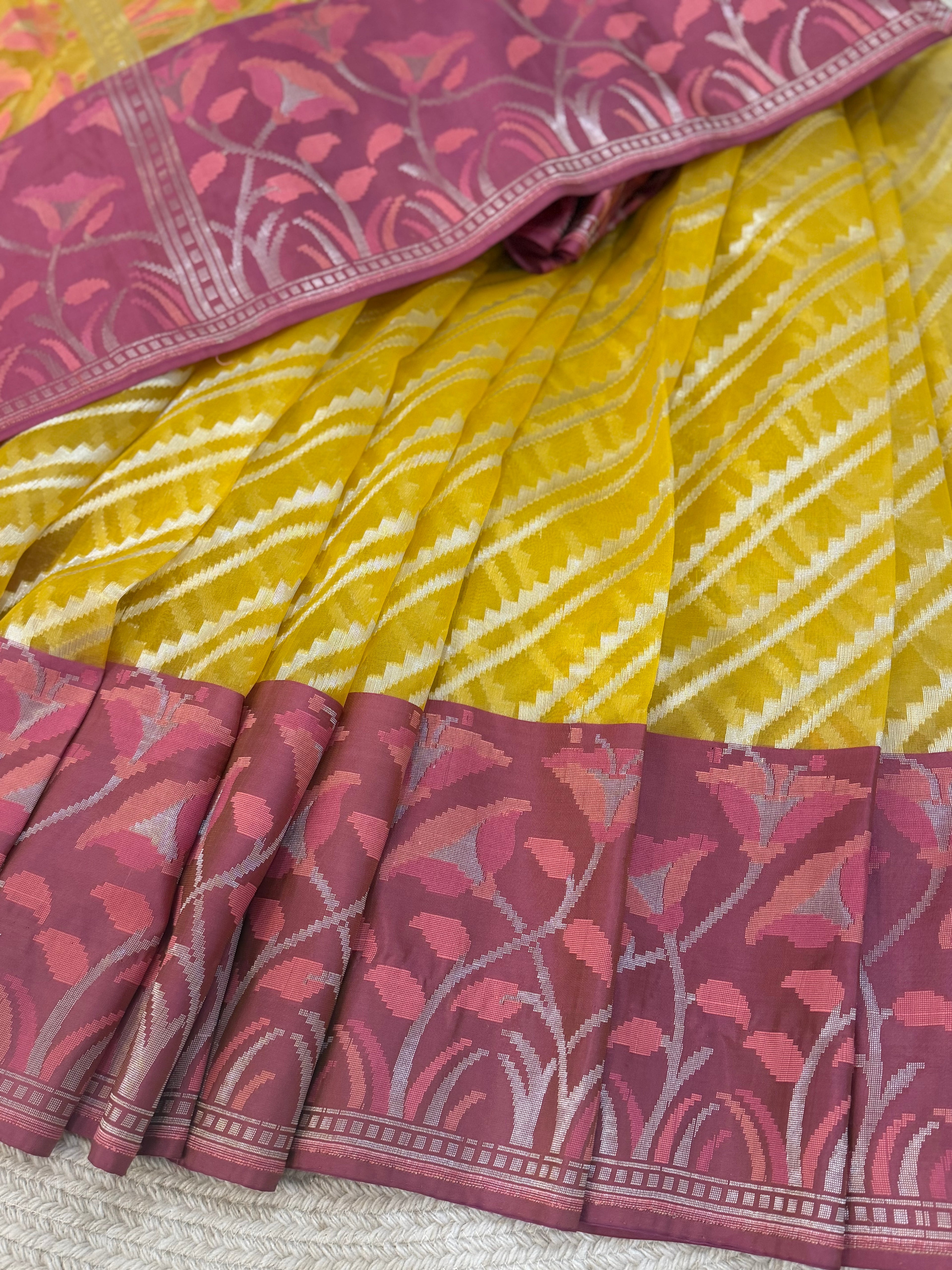 Kora silk - Lemon yellow