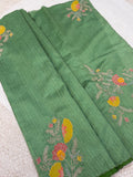 Cotton silk - green
