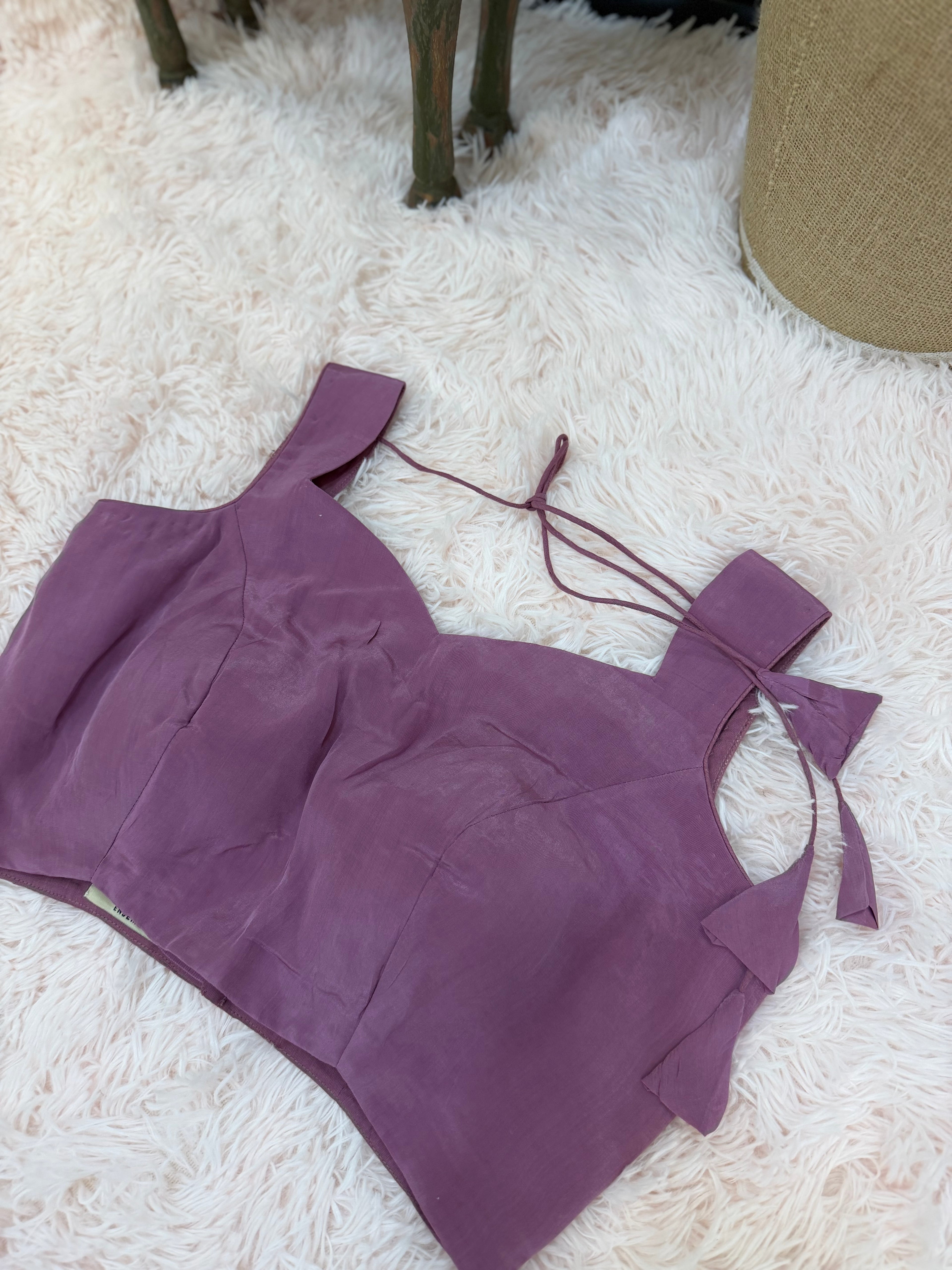 Organza Applique work - Pink